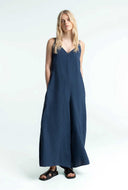 Linnen wide-leg jumpsuit