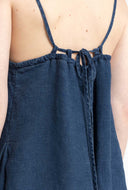 Linnen wide-leg jumpsuit