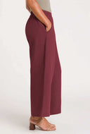 Wijde linnen broek hazel ruby wine