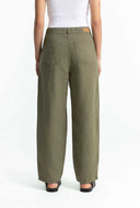 Groene linnen broek leila
