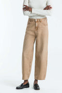 Zandkleurige jeans leila