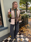 Beige reversible gilet georgie