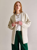 Halflang gebreid vest amelia cardigan