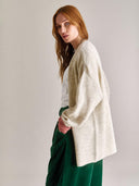 Halflang gebreid vest amelia cardigan