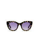 Gemêleerde cateye zonnebril louise dark tortoise