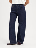 Donkerblauwe lucy loose barrel jeans 34