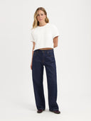 Donkerblauwe lucy loose barrel jeans 34