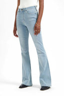 Jeans lisette flare overdye lengte 32