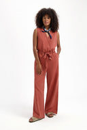 Terracotta jumpsuit sammie