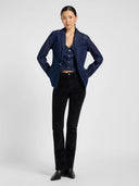 Blauwe denim structured blazer