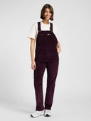Bordeaux corduroy tuinbroek straight bib