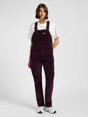 Bordeaux corduroy tuinbroek straight bib