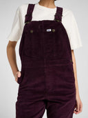 Bordeaux corduroy tuinbroek straight bib