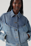 Shrunken '90s western trucker jacket