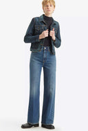 Ribcage jeans met wijde pijpen 32