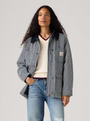 Gestreepte denim jacket bree barn