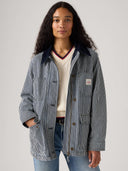 Gestreepte denim jacket bree barn