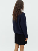 Donkerblauwe trui gillian shyla night