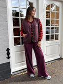 Bordeaux broek asaka-m fig