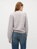 Grijze melange trui farrell-m pearl