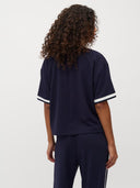 Donkerblauwe top rimaya-m