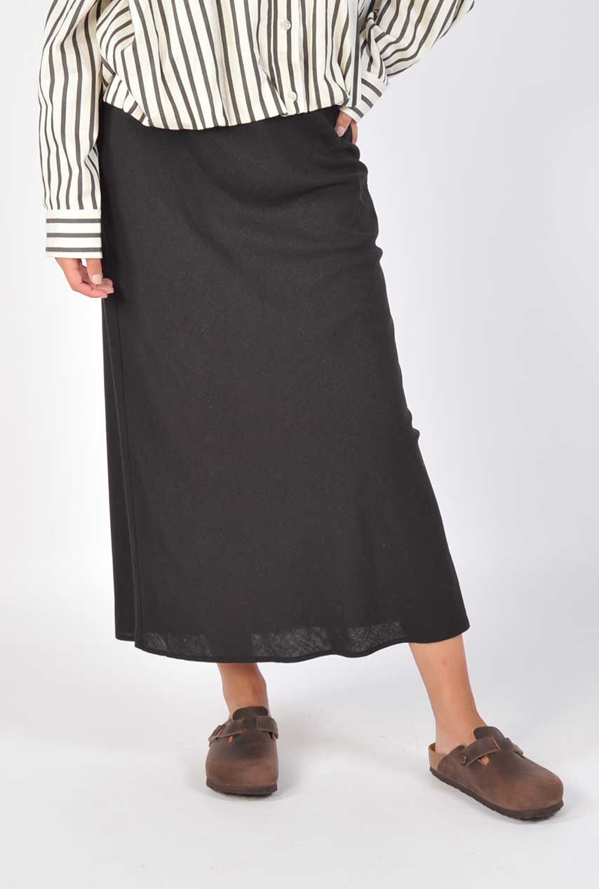 Linnenmix midi-rok darrelmd