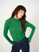 Groene wollen longsleeve bouch