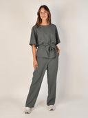 Donkergroene blouse rikala miley