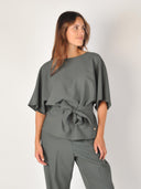 Donkergroene blouse rikala miley