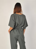 Donkergroene blouse rikala miley