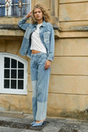 Jeans met patchwork mmrelee