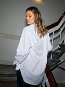 Witte oversized blouse mmenola