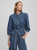 Denim blouse met ceintuur rylan elena 3/4