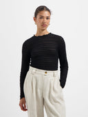 Longsleeve van mesh leslie