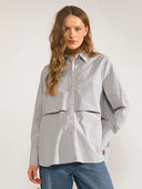 Oversized blouse met gelaagd detail numicja
