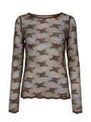 Transparante kanten top