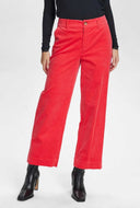 Rode corduroy broek nudeanna
