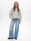 Lichtgrijze sweater nubissa