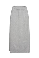 Grijze maxi rok nujonna sweat skirt