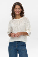 Creme trui numirandi pullover