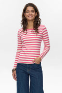 Roze gestreepte longsleeve numixie