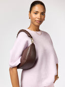 Chocolate crossbody tas leo