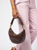 Chocolate crossbody tas leo