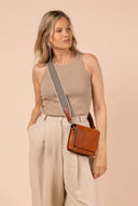 Cognac schoudertas audrey mini