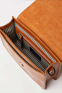 Cognac schoudertas audrey mini