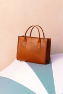 Jackie midi classic leather cognac