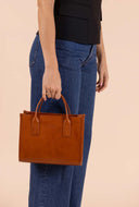 Jackie midi classic leather cognac