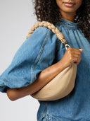 Leo soft grain leather sand