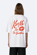 Wit t-shirt kiss me