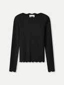 Zwarte longsleeve top bodhi noir